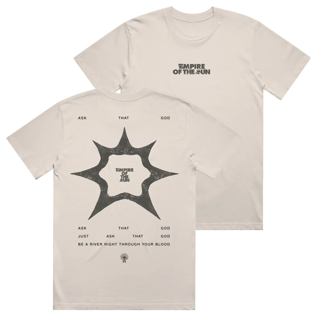 Empire Of The Sun Merch 2026 Ask That God Lyric T-Shirt Best Gift For EDM Fans - Kdjoy Empire Of The Sun Merch 2026 Ask That God Lyric T-Shirt Best Gift For EDM Fans - Kdjoy