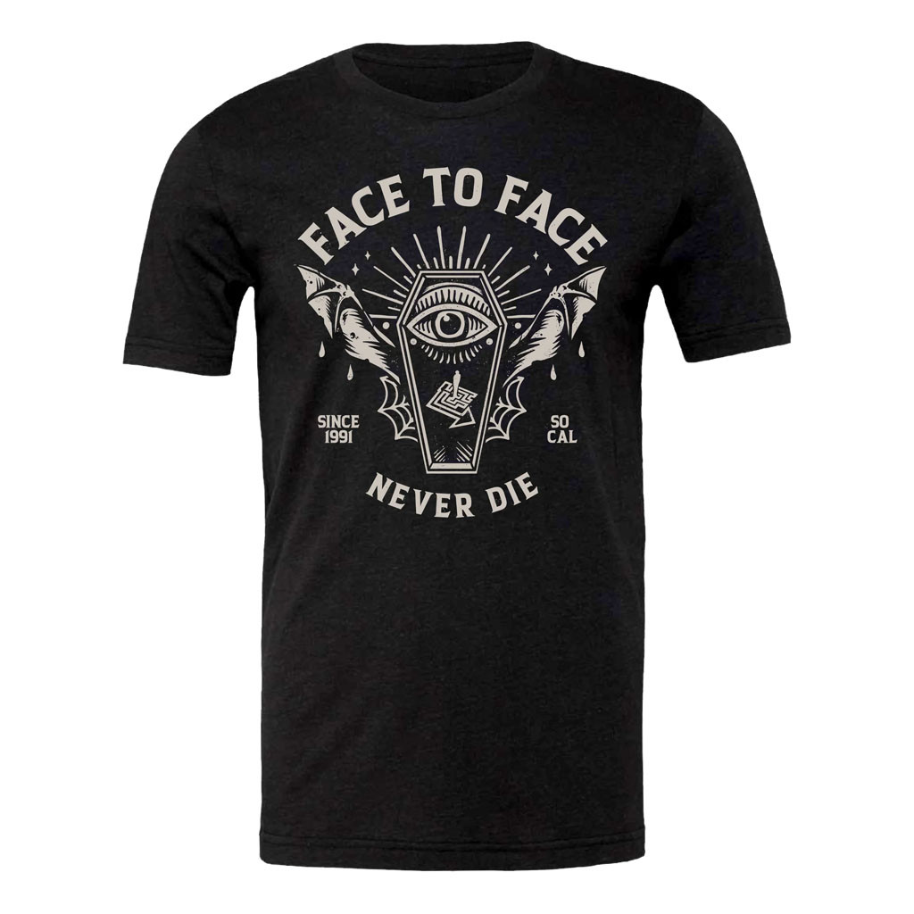 Enemy Ink Merch 2026 Face to Face Bat Coffin T-Shirt Face To Face Merch Gift For Rock Fans - Kdjoy