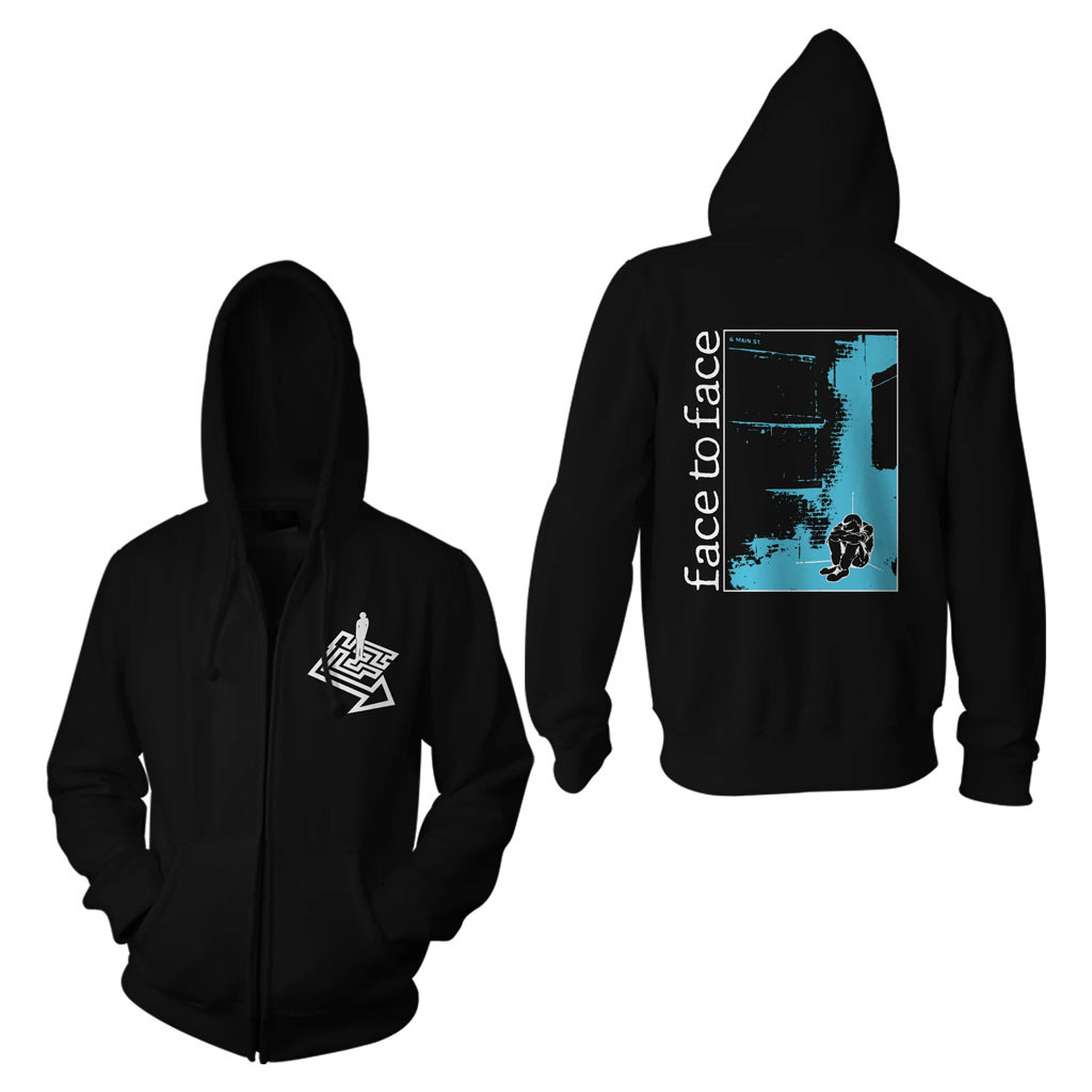 Enemy Ink Merch 2026 Face To Face Don't Turn Away Zip Hoodie Face To Face Merch Fan Gifts - Kdjoy