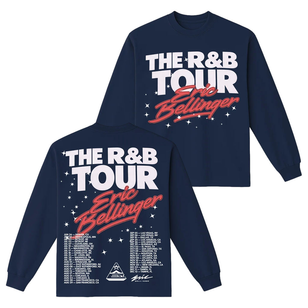 Eric Bellinger Merch 2026 The R&B Tour Long Sleeve Shirt Gifts For Music Fans - Kdjoy Eric Bellinger Merch 2026 The R&B Tour Long Sleeve Shirt Gifts For Music Fans - Kdjoy