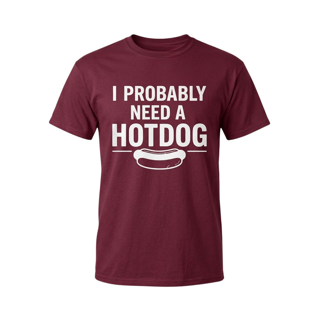 Eric Mittenthal I Probably Need A Hot Dog Shirt Funny Quotes T-Shirt Gifts For BFF