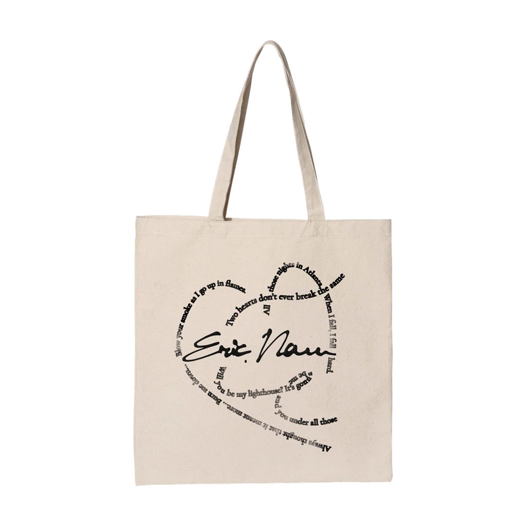 Eric Nam Merch 2026 Confessions Of A Lonely Heart Lyric Tote Bag Gifts For Music Lovers - Kdjoy Eric Nam Merch 2026 Confessions Of A Lonely Heart Lyric Tote Bag Gifts For Music Lovers - Kdjoy