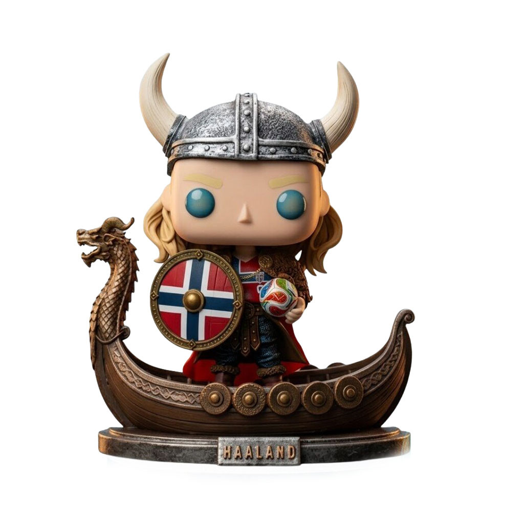 Erling Braut Haaland Norway Viking X FIFA World Cup 2026 Funko Pop Erling Haaland Merch - Kdjoy Erling Braut Haaland Norway Viking X FIFA World Cup 2026 Funko Pop Erling Haaland Merch - Kdjoy