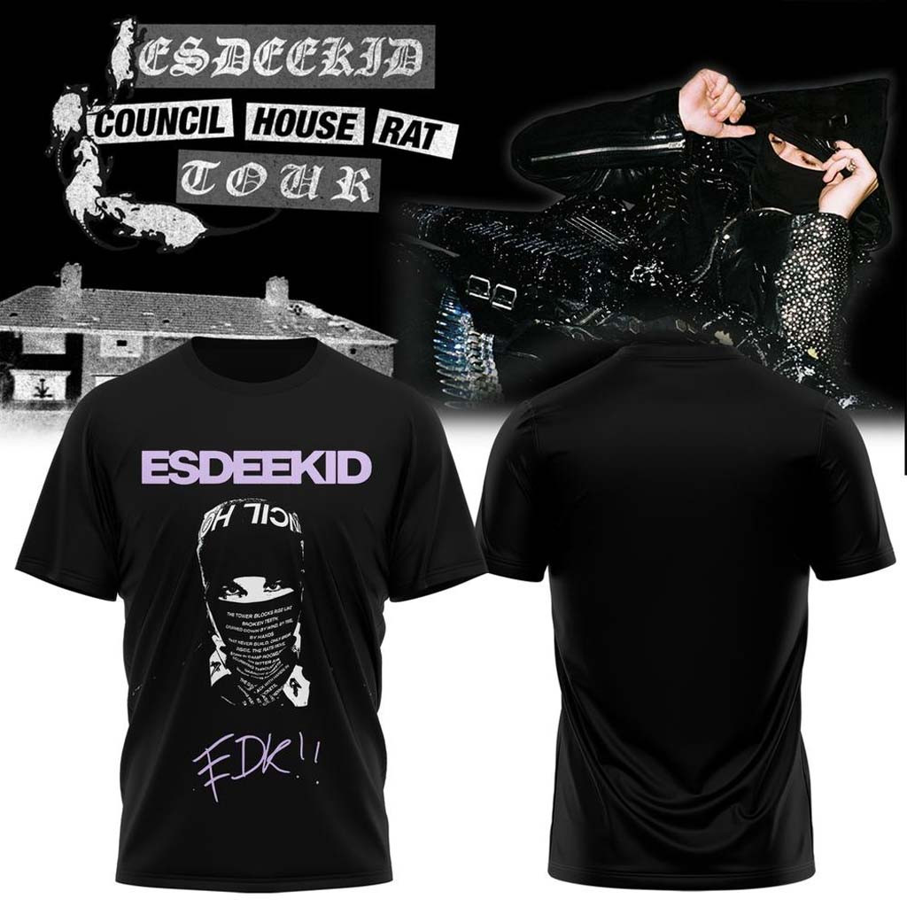 EsDeeKid Council House Rat Tour 2026 T-Shirt EsDeeKid Merch Gifts For Hip Hop Heads EsDeeKid Council House Rat Tour 2026 T-Shirt EsDeeKid Merch Gifts For Hip Hop Heads