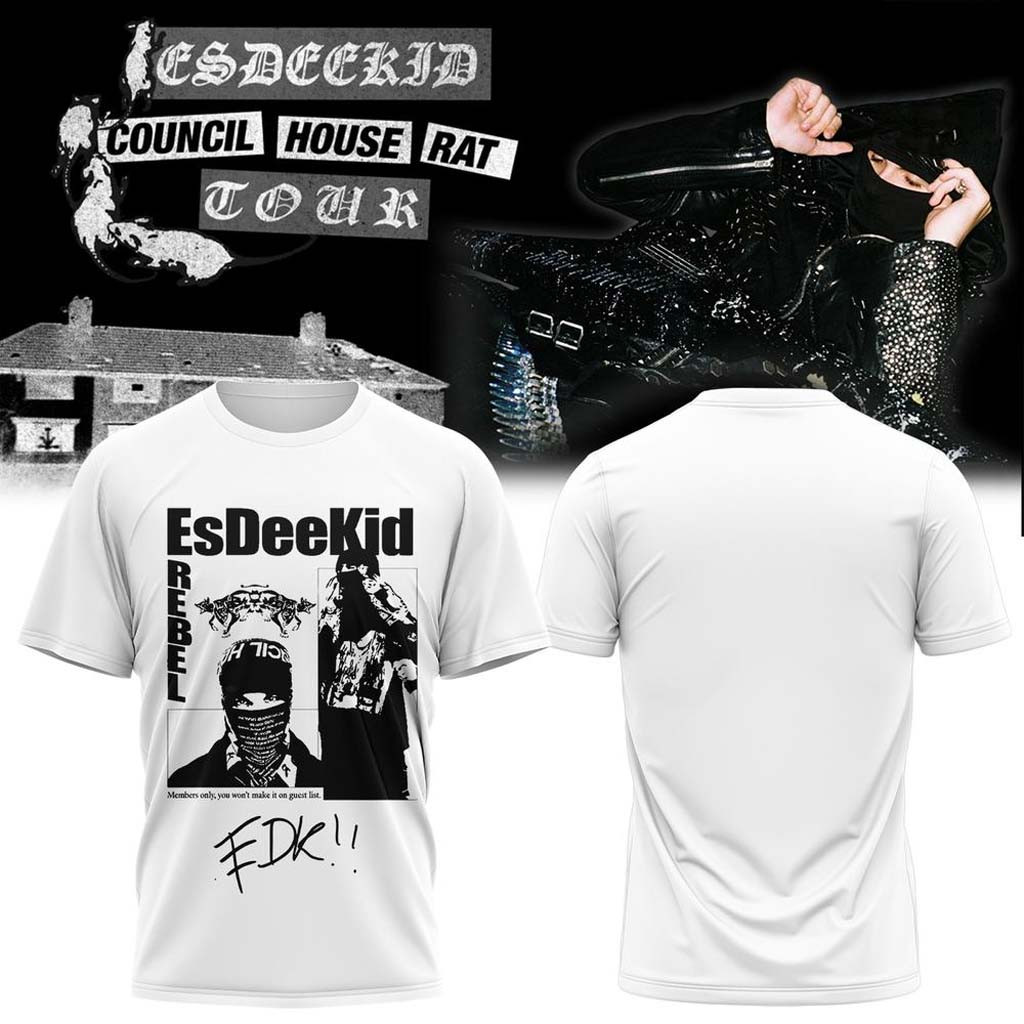 EsDeeKid Merch 2026 EDK Council House Rat Tour T-Shirt Present For Rap Fans EsDeeKid Merch 2026 EDK Council House Rat Tour T-Shirt Present For Rap Fans