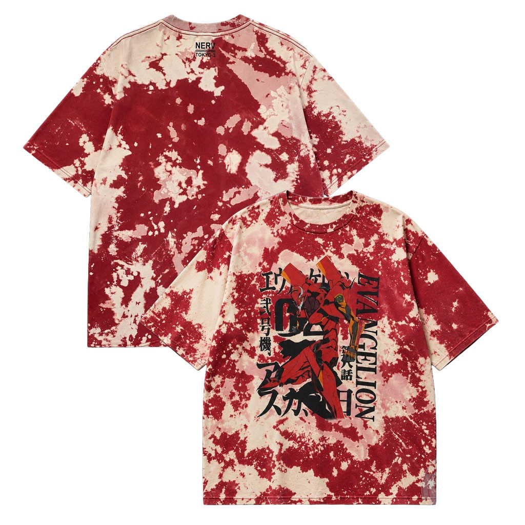 Evangelion Unit 02 Tie Dye Shirt Cute Anime Streetwear Shirt Gift Ideas For Dudes - Kdjoy Evangelion Unit 02 Tie Dye Shirt Cute Anime Streetwear Shirt Gift Ideas For Dudes - Kdjoy