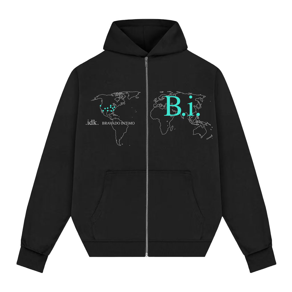 Even The Devil Smiles Merch 2026 IDK BI World Zip Hoodie Birthday Presents For Boyfriend - Kdjoy