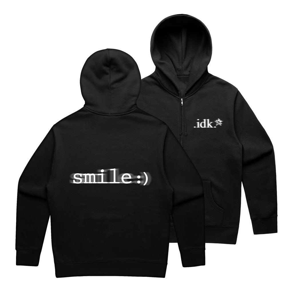 Even The Devil Smiles Merch 2026 IDK Smile Zip Hoodie ETDS Merch Present For Brothers - Kdjoy