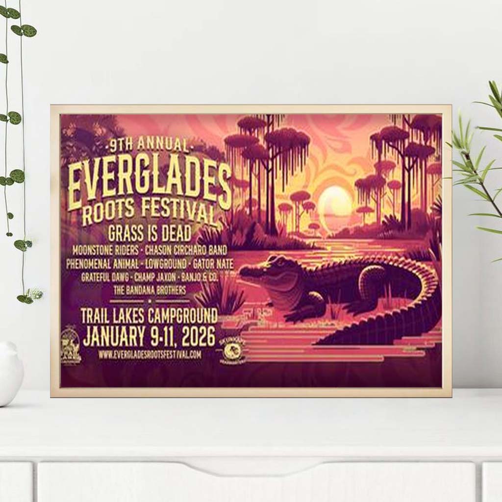 Everglades Roots Festival 2026 Poster Everglades Roots Festival Merch Wall Art - Kdjoy Everglades Roots Festival 2026 Poster Everglades Roots Festival Merch Wall Art - Kdjoy