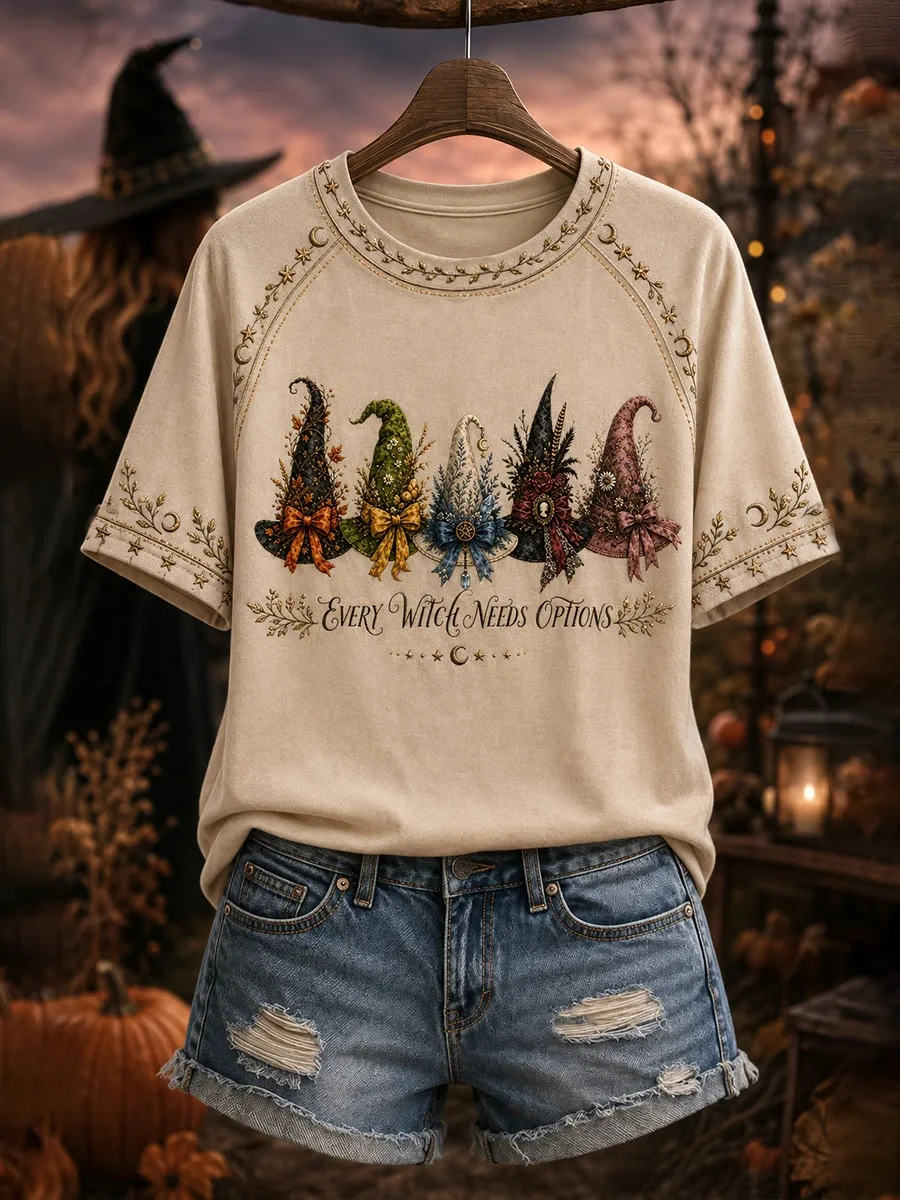 Every Witch Needs Options T-Shirt Halloween Witch Shirt Unique Birthday Gift For Women - Kdjoy