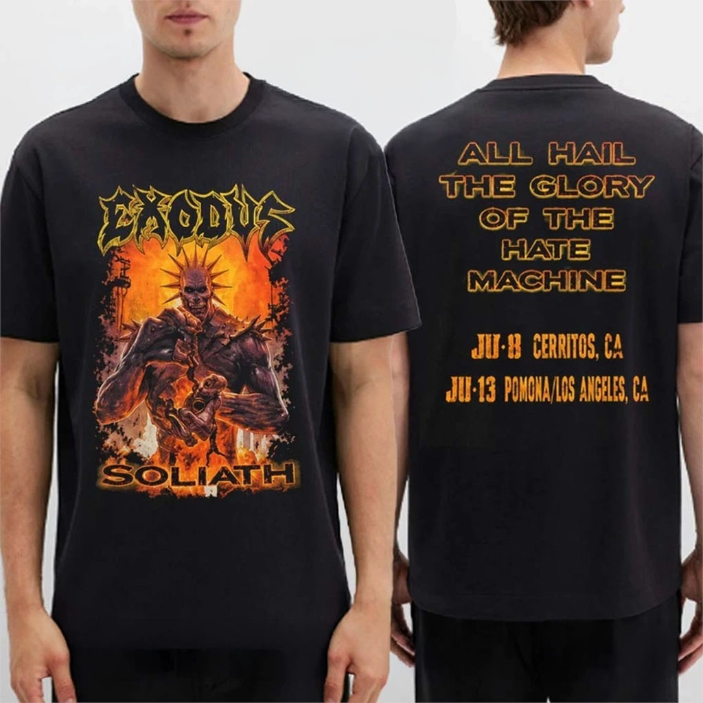 Exodus Soliath All Hail The Glory Of The Hate Machine T-Shirt Exodus Merch 2026 Gift For Fans - Kdjoy Exodus Soliath All Hail The Glory Of The Hate Machine T-Shirt Exodus Merch 2026 Gift For Fans - Kdjoy