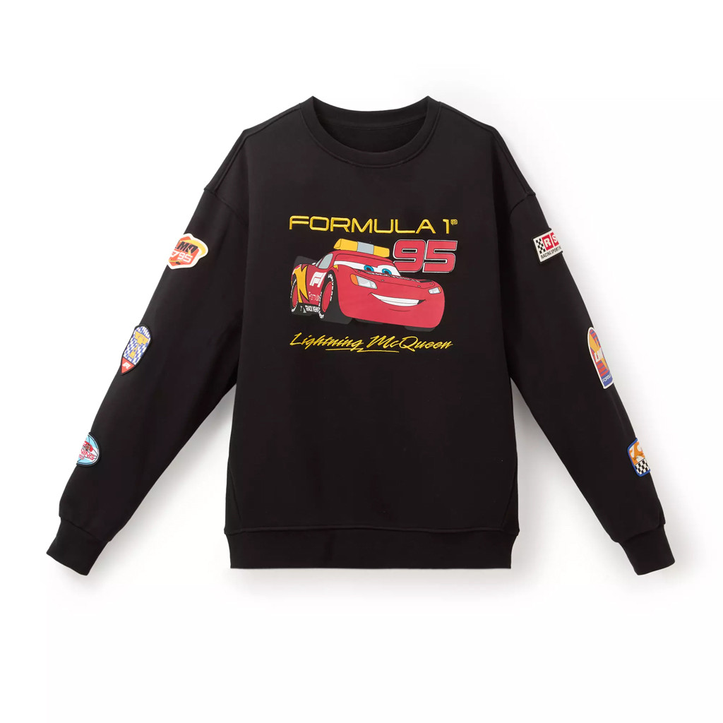 F1 Lightning McQueen Merch 2026 D And Pixar's Cars With Formula 1 Lightning McQueen Sweatshirt - Kdjoy