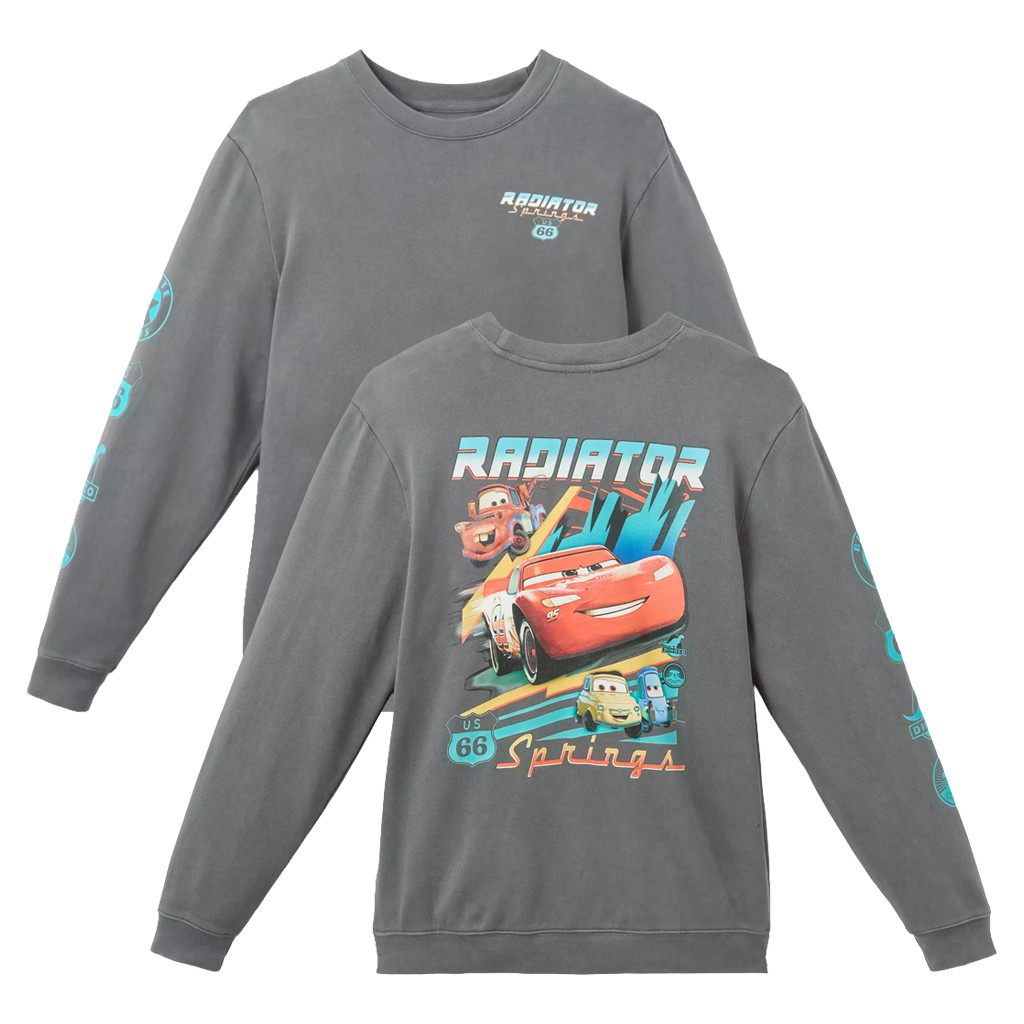 F1 Lightning McQueen Merch 2026 Lightning McQueen And Friends Radiator Springs Long Sleeve Shirt - Kdjoy F1 Lightning McQueen Merch 2026 Lightning McQueen And Friends Radiator Springs Long Sleeve Shirt - Kdjoy