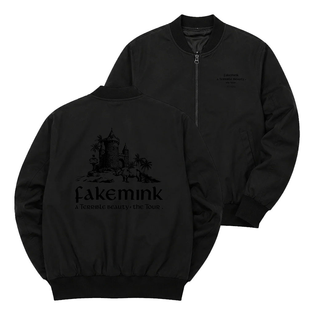 Fakemink Merch 2026 Fakemink A Terrible Beauty Tour Bomber Jacket Gifts For Rap Lovers - Kdjoy Fakemink Merch 2026 Fakemink A Terrible Beauty Tour Bomber Jacket Gifts For Rap Lovers - Kdjoy