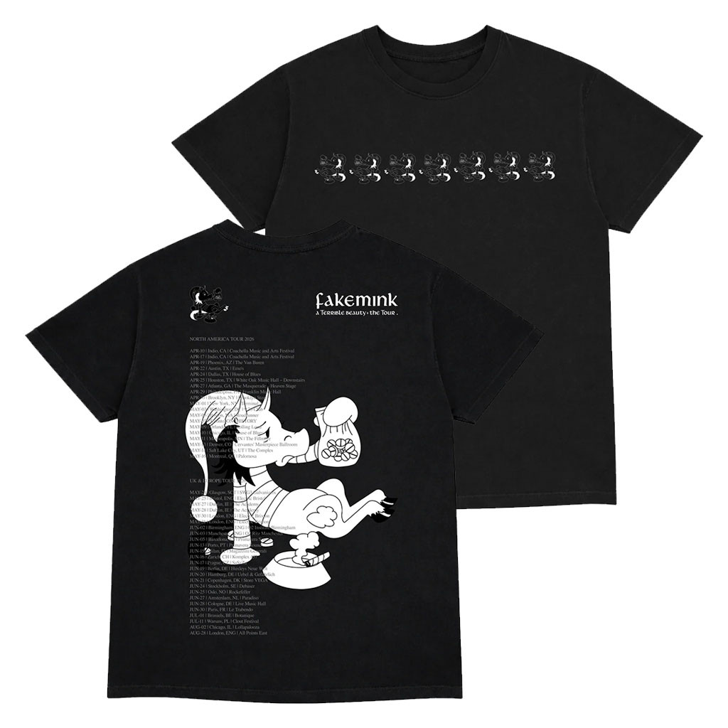 Fakemink Merch 2026 Repeat Icon T-Shirt Black Fakemink A Terrible Beauty Tour Merch Fan Gifts - Kdjoy