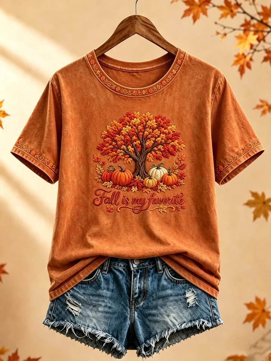 Fall Is My Favorite T-Shirt 2026 Autumn Colours Clothes Birthday Gift Ideas For Her - Kdjoy Fall Is My Favorite T-Shirt 2026 Autumn Colours Clothes Birthday Gift Ideas For Her - Kdjoy