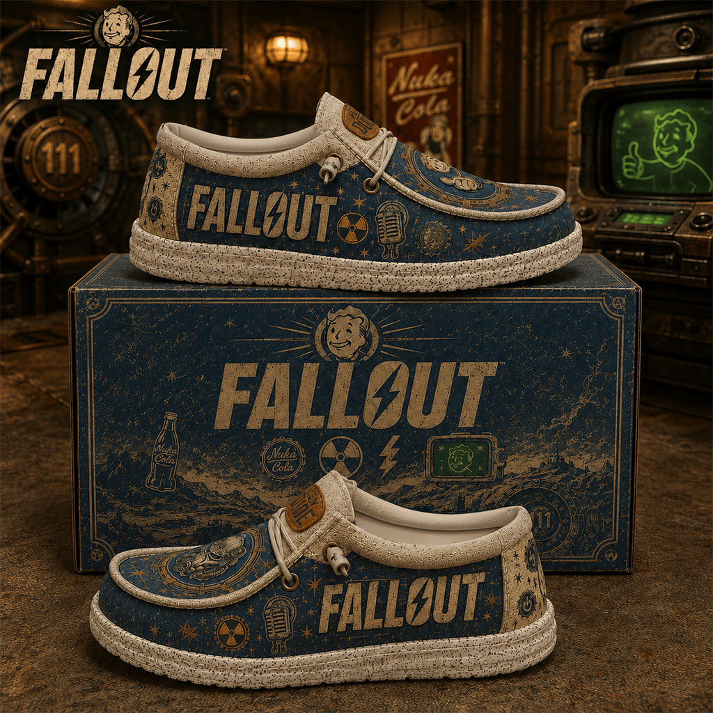 Fall Out Shoes Vault Boy Loafers Fall Out Merch 2026 Birthday Ideas For Husband - Kdjoy Fall Out Shoes Vault Boy Loafers Fall Out Merch 2026 Birthday Ideas For Husband - Kdjoy