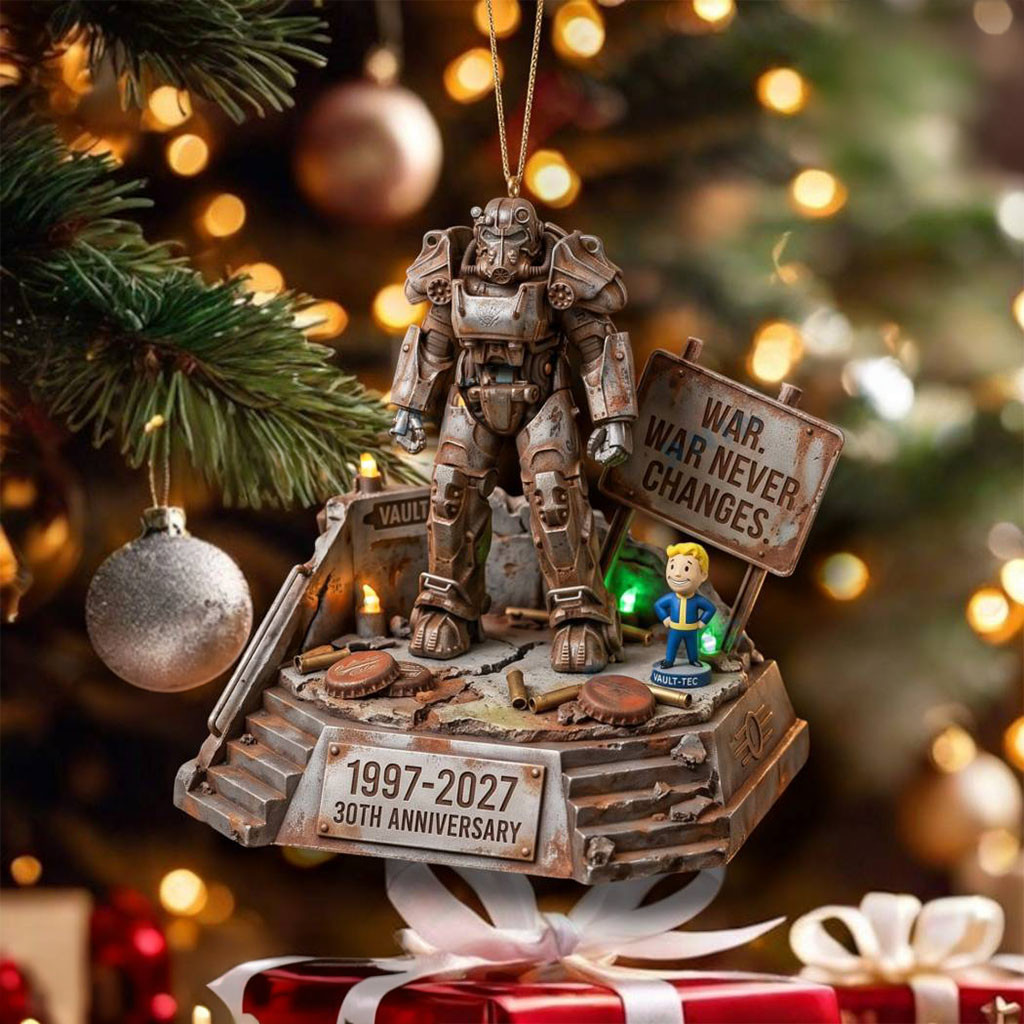 Fallout War Never Changes 1997 2027 30th Anniversary Ornament Christmas Ornaments - Kdjoy Fallout War Never Changes 1997 2027 30th Anniversary Ornament Christmas Ornaments - Kdjoy
