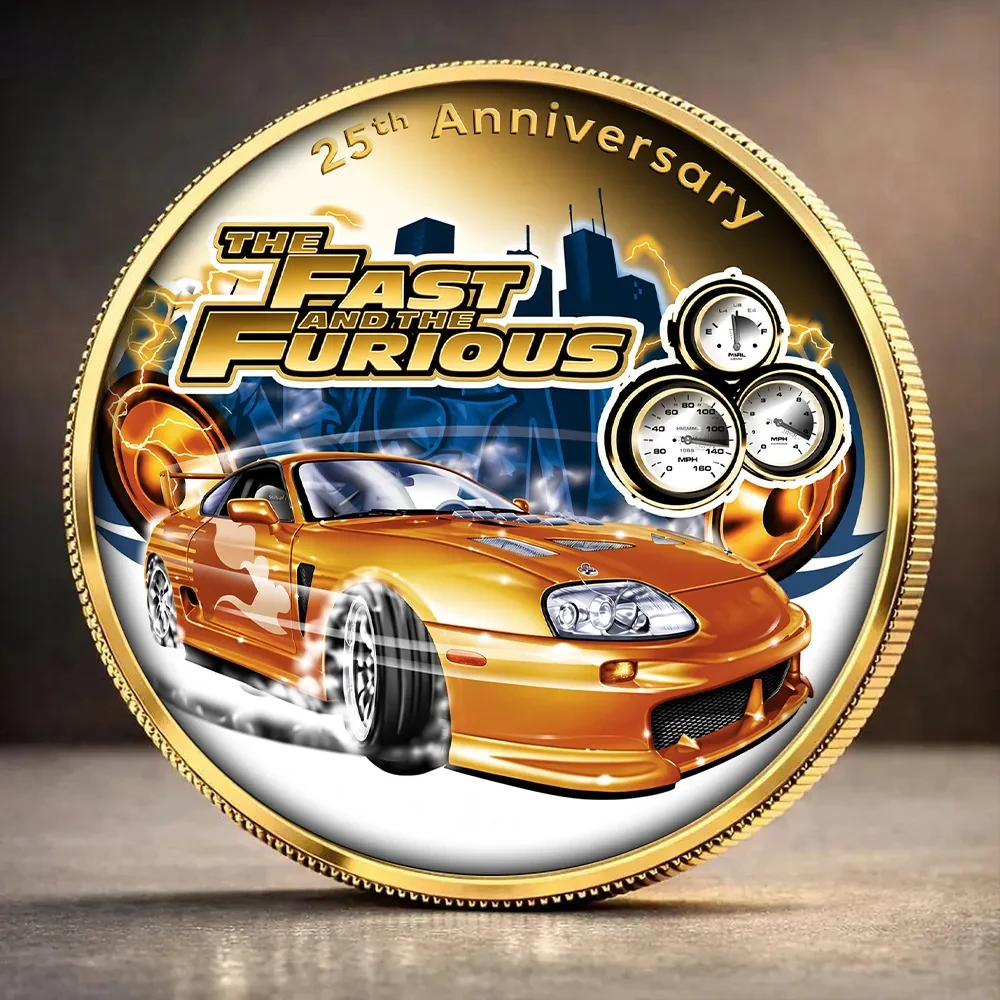 Fast And Furious 25th Anniversary Commemorative Coin Fast And Furious Merch Gift For Fans - Kdjoy