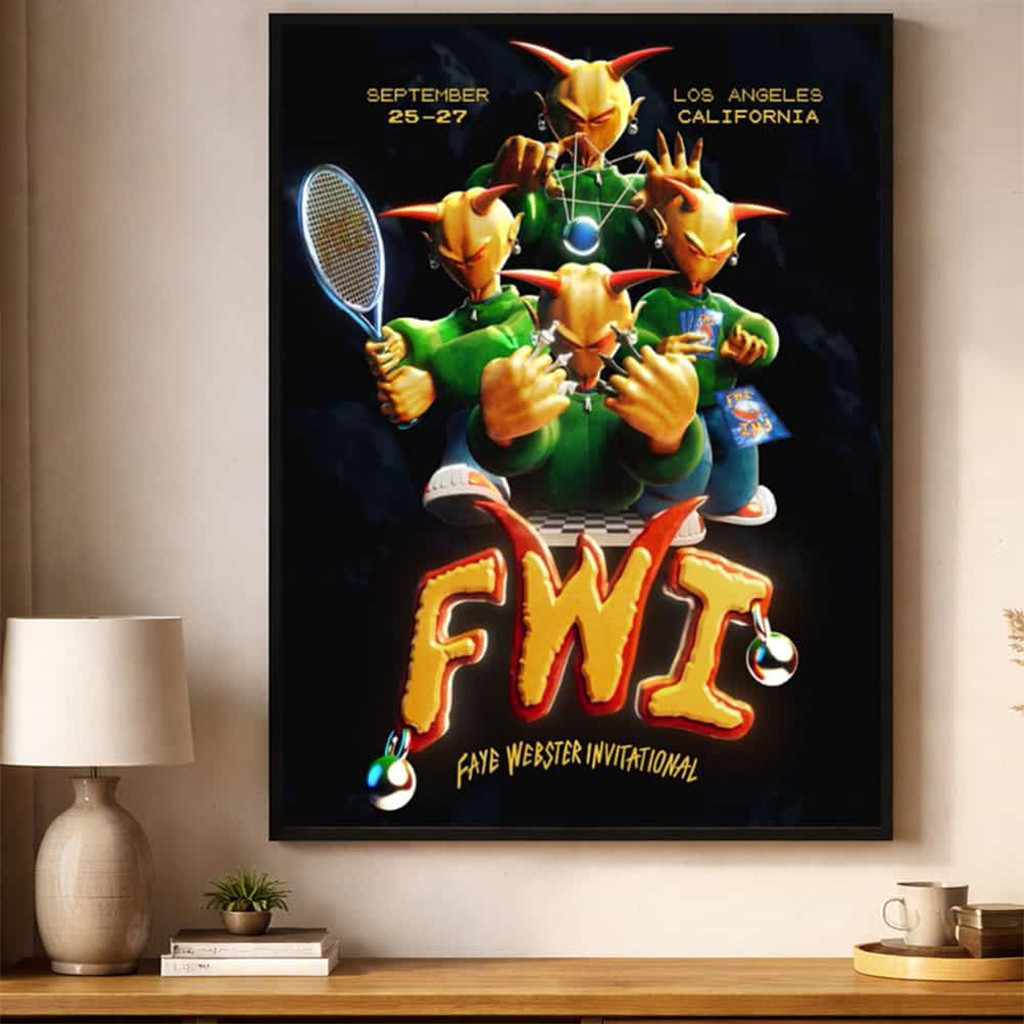 Faye Webster Invitational 2026 Los Angeles California On Sept 25 27 Poster Faye Webster Merch - Kdjoy