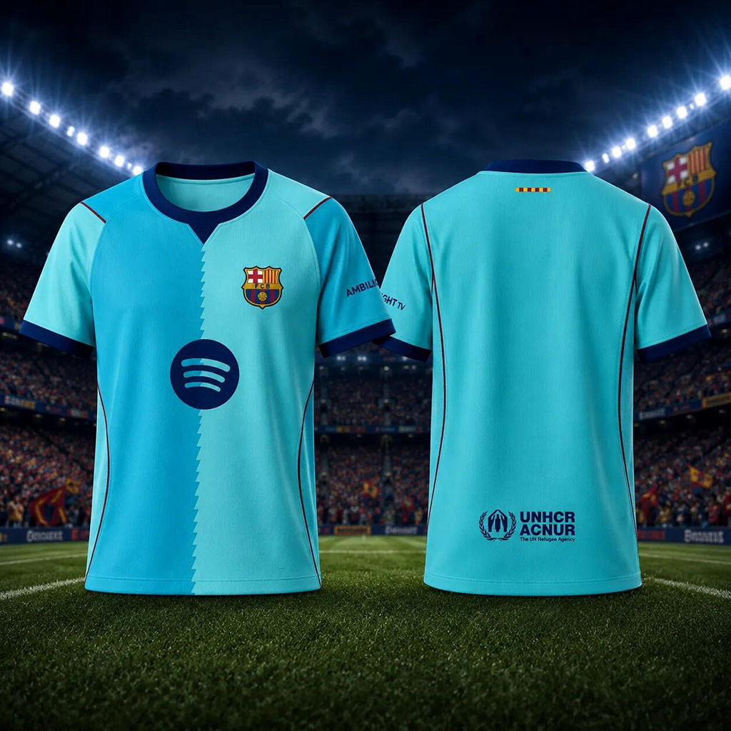 FC Barcelona 2026 2027 Third Kit Jersey FCB Merch Birthday Gift Ideas For Boyfriend - Kdjoy