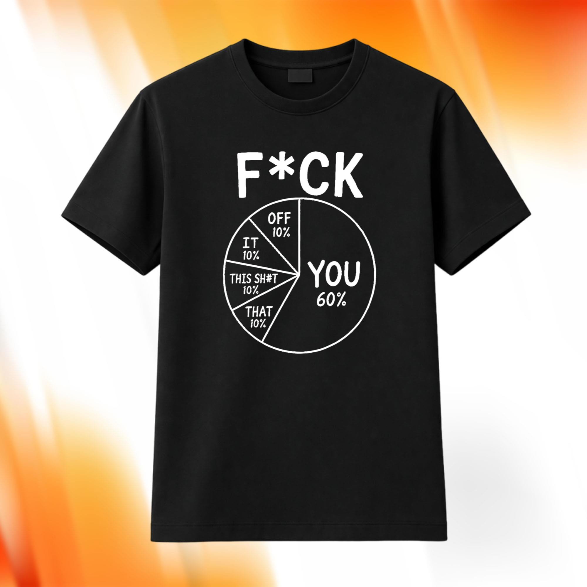Fck You Pie Chart Shirt Best Gifts For Husband - Kdjoy
