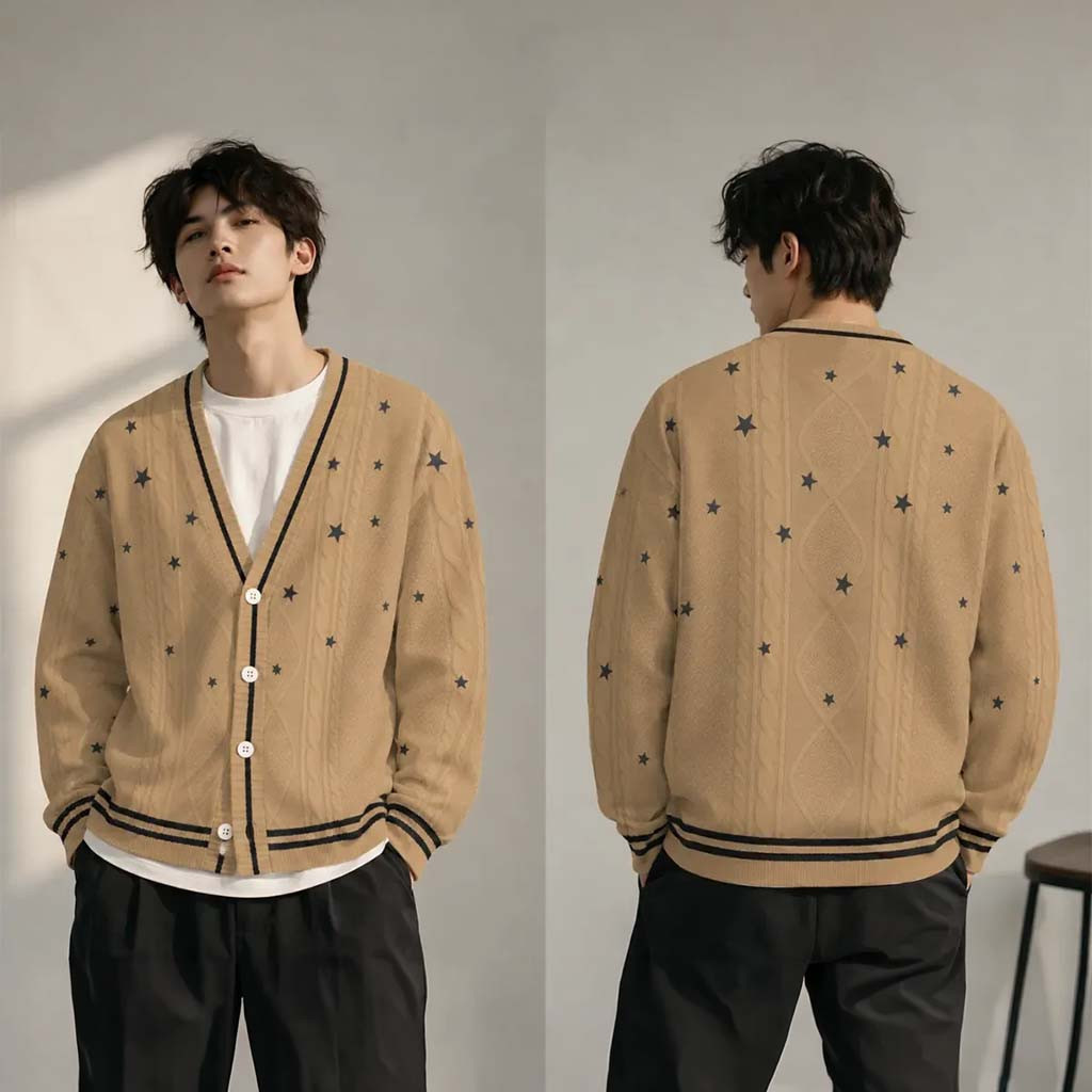 Fearless Taylor's Version Star Pattern Cardigan TS Merch 2026 Swifties Gear Gift For Him Her - Kdjoy