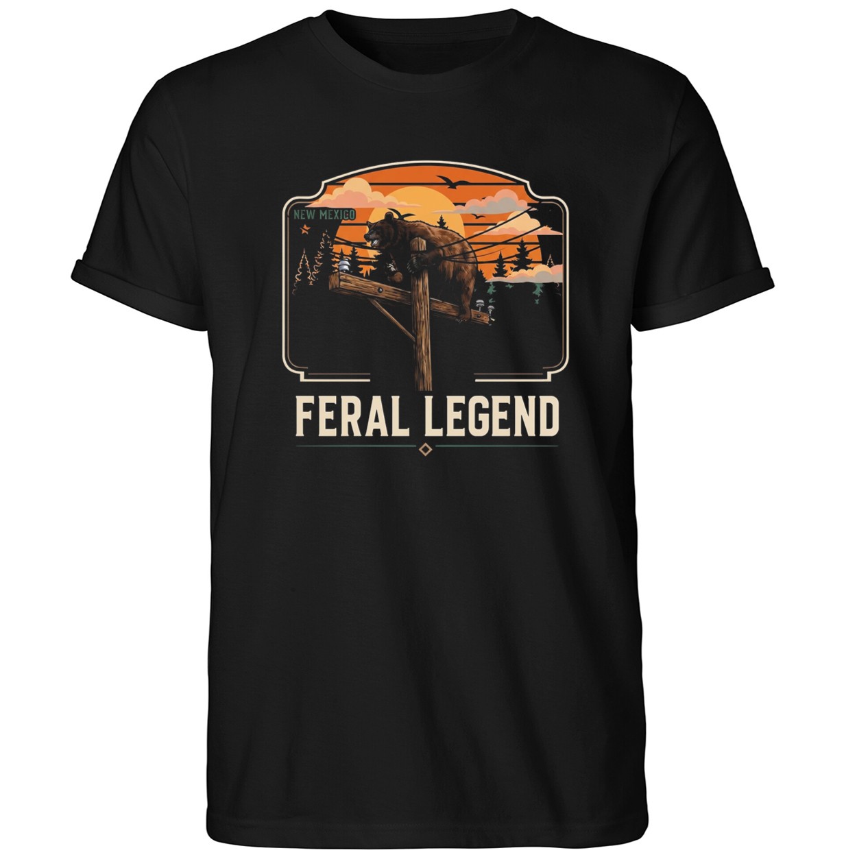 Feral Legend New Mexico Bear Climbs Light Pole Shirt Funny Bear T-Shirt BFF Gifts - Kdjoy Feral Legend New Mexico Bear Climbs Light Pole Shirt Funny Bear T-Shirt BFF Gifts - Kdjoy