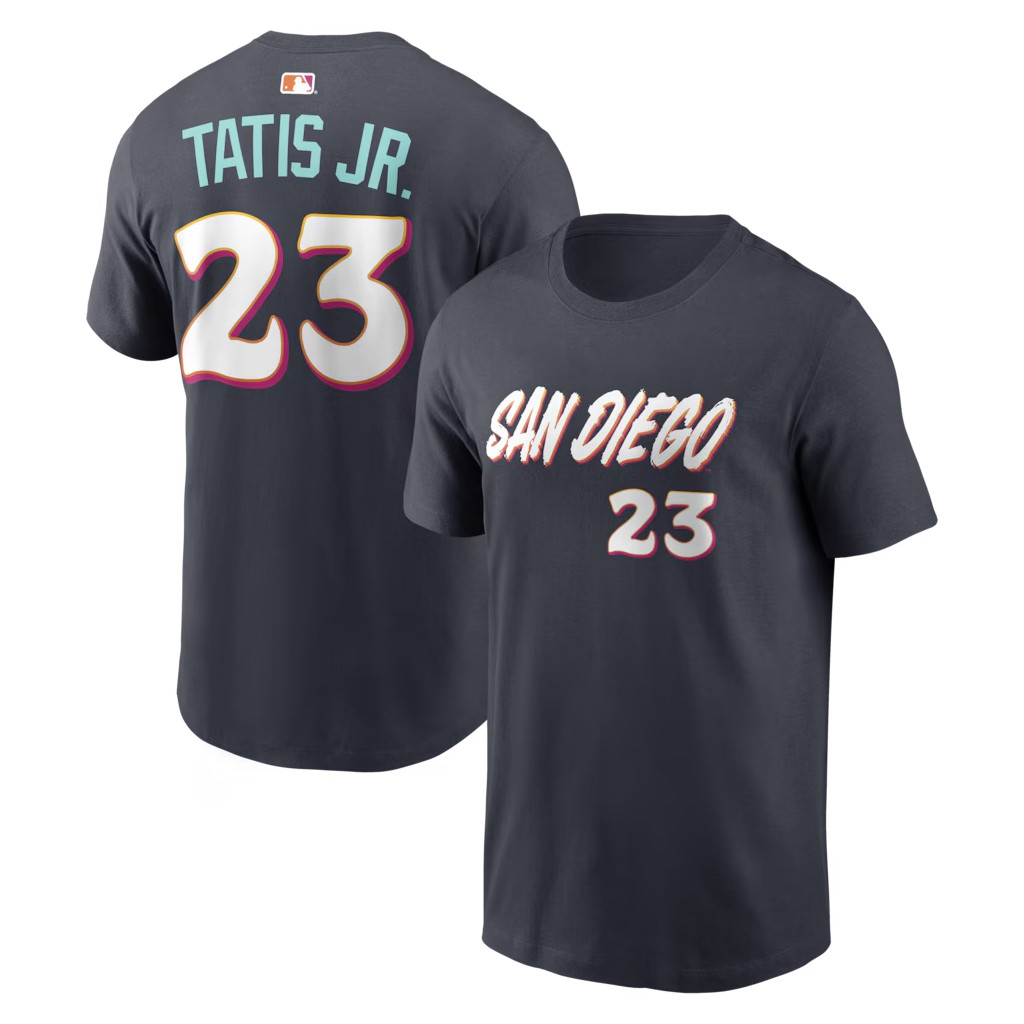 Fernando Tatis Jr #23 San Diego Padres Men's 2026 City Connect T-Shirt San Diego Padres Merch - Kdjoy