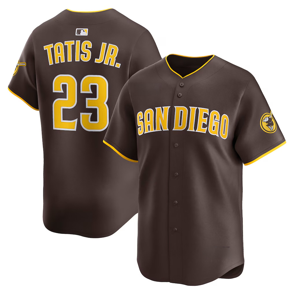 Fernando Tatis Jr #23 San Diego Padres Road Player Jersey Brown San Diego Padres Merch Fan Gear - Kdjoy
