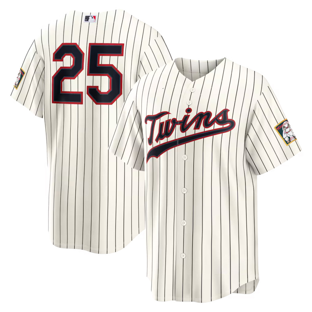 Field Of Dreams Merch 2026 Minnesota Twins #25 Byron Buxton Jersey MN Twins Merch Fan Gifts - Kdjoy Field Of Dreams Merch 2026 Minnesota Twins #25 Byron Buxton Jersey MN Twins Merch Fan Gifts - Kdjoy