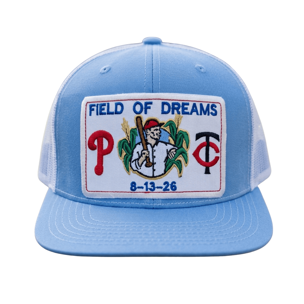 Field Of Dreams Snapback Hat Embroidered Philadelphia Phillies x Minnesota Twins Merch - Kdjoy