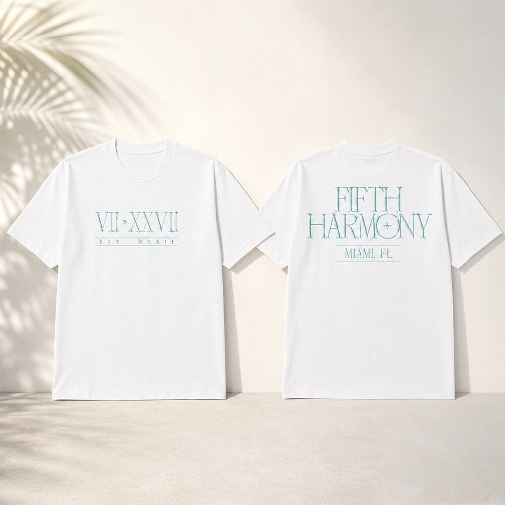 Fifth Harmony VII XXVII Est MMXII Miami FL T-Shirt Fifth Harmony Merch Gift Ideas For Friend - Kdjoy Fifth Harmony VII XXVII Est MMXII Miami FL T-Shirt Fifth Harmony Merch Gift Ideas For Friend - Kdjoy