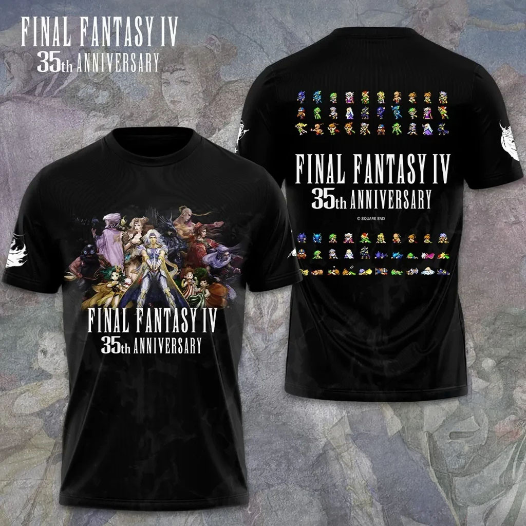 Final Fantasy IV 35Th Anniversary T-Shirt 2026 Final Fantasy IV Merch Gamer Gift For Him - Kdjoy