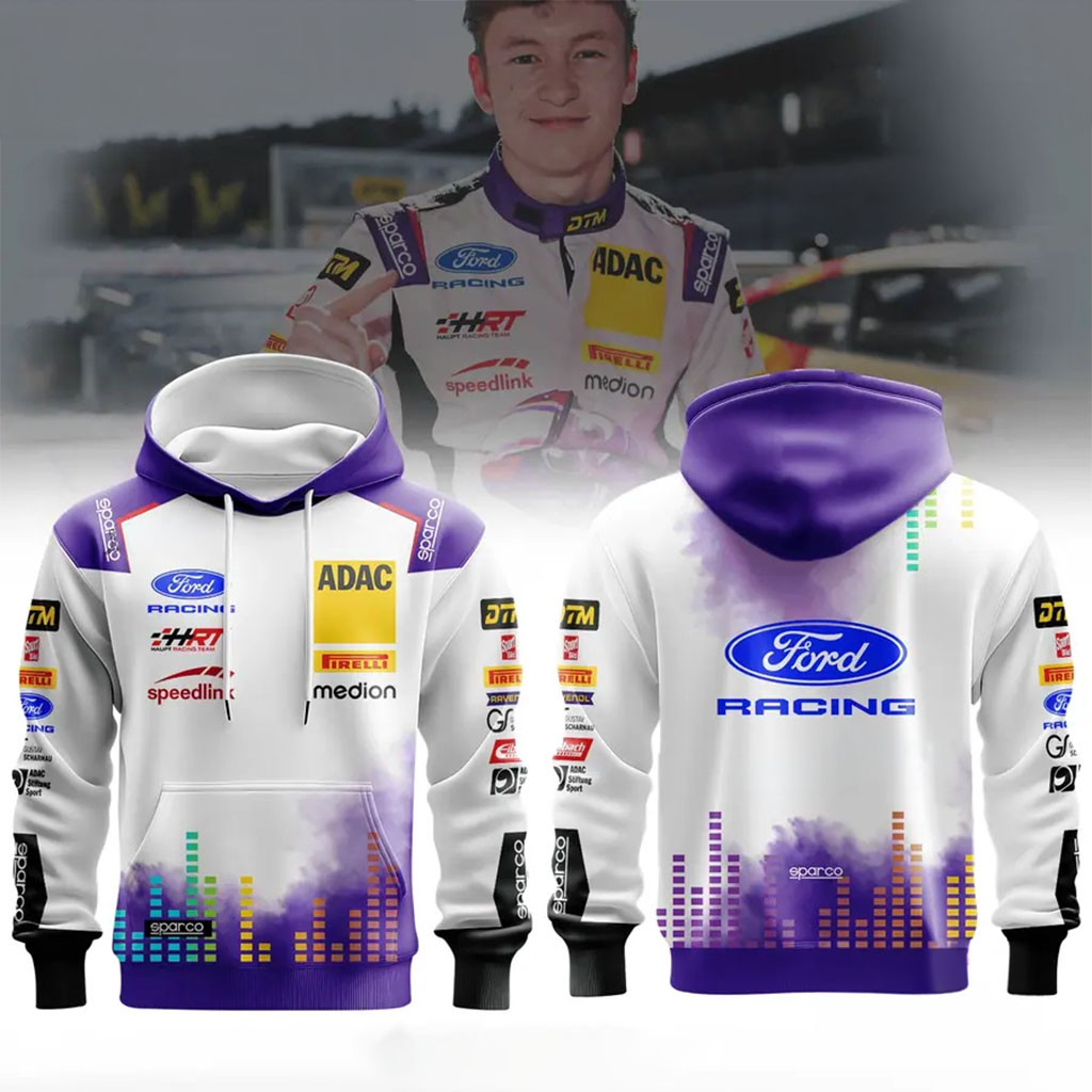 Finn Wiebelhaus HRT Ford Racing 2026 Hoodie Finn Wiebelhaus Merch Gift For Racing Lovers - Kdjoy