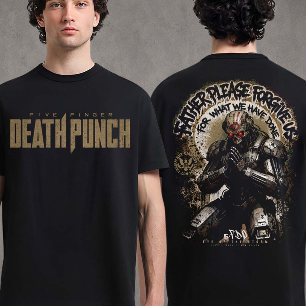 Five Finger Death Punch Merch Forgive Us T-Shirt Cool Gifts For Music Lovers - Kdjoy Five Finger Death Punch Merch Forgive Us T-Shirt Cool Gifts For Music Lovers - Kdjoy