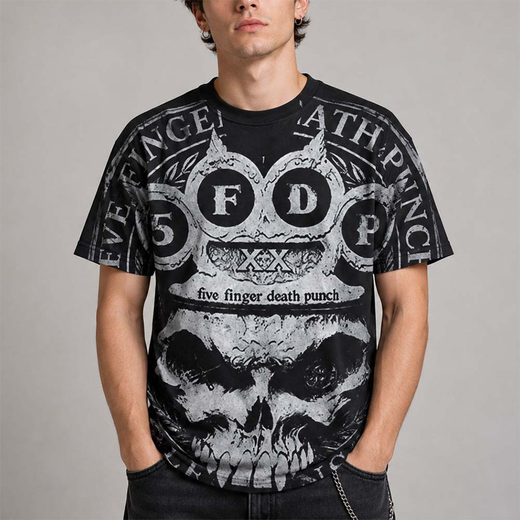 Five Finger Death Punch Merch Legions Tour T-Shirt Music Lover Gifts For Him - Kdjoy