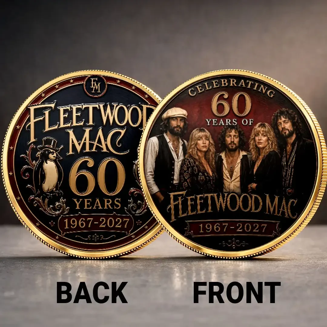 Fleetwood Mac Band 60th Anniversary Commemorative Coin Fleetwood Mac Merch Gift For Music Fans - Kdjoy