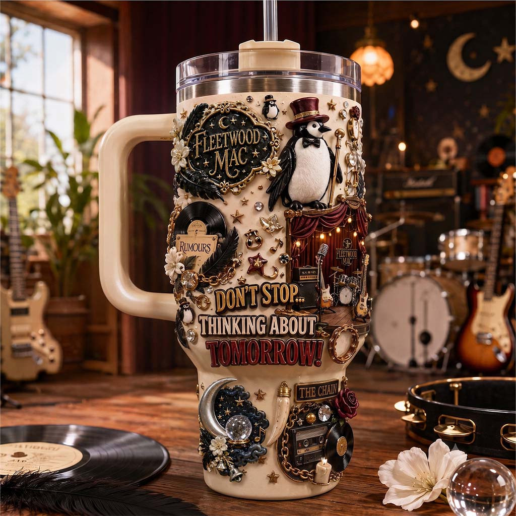 Fleetwood Mac Merch Don't Stop Thinking About Tomorrow Tumbler Gifts For Rock Fan - Kdjoy Fleetwood Mac Merch Don't Stop Thinking About Tomorrow Tumbler Gifts For Rock Fan - Kdjoy