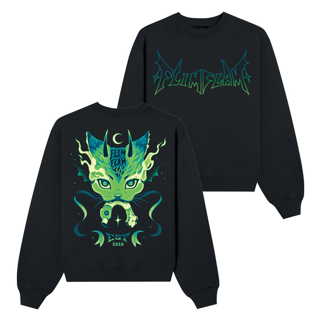 Flim Flam Merch 2026 DevilCat Crewneck Sweatshirt Gift Ideas For Friends - Kdjoy Flim Flam Merch 2026 DevilCat Crewneck Sweatshirt Gift Ideas For Friends - Kdjoy