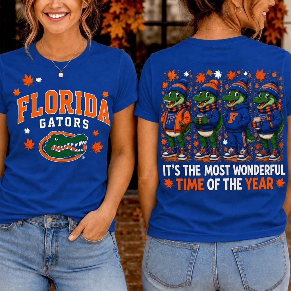 Florida Gators Merch 2026 Autumn Festive Cheer T-Shirt Sports Fan Apparel Gift For Her - Kdjoy Florida Gators Merch 2026 Autumn Festive Cheer T-Shirt Sports Fan Apparel Gift For Her - Kdjoy