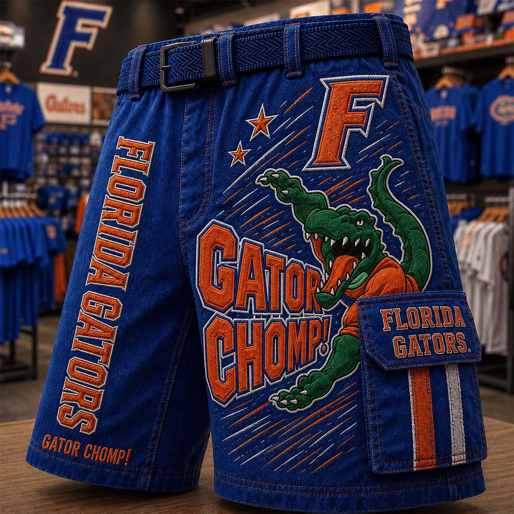 Florida Gators Merch Gator Chomp Shorts Best Gifts For Football Fans