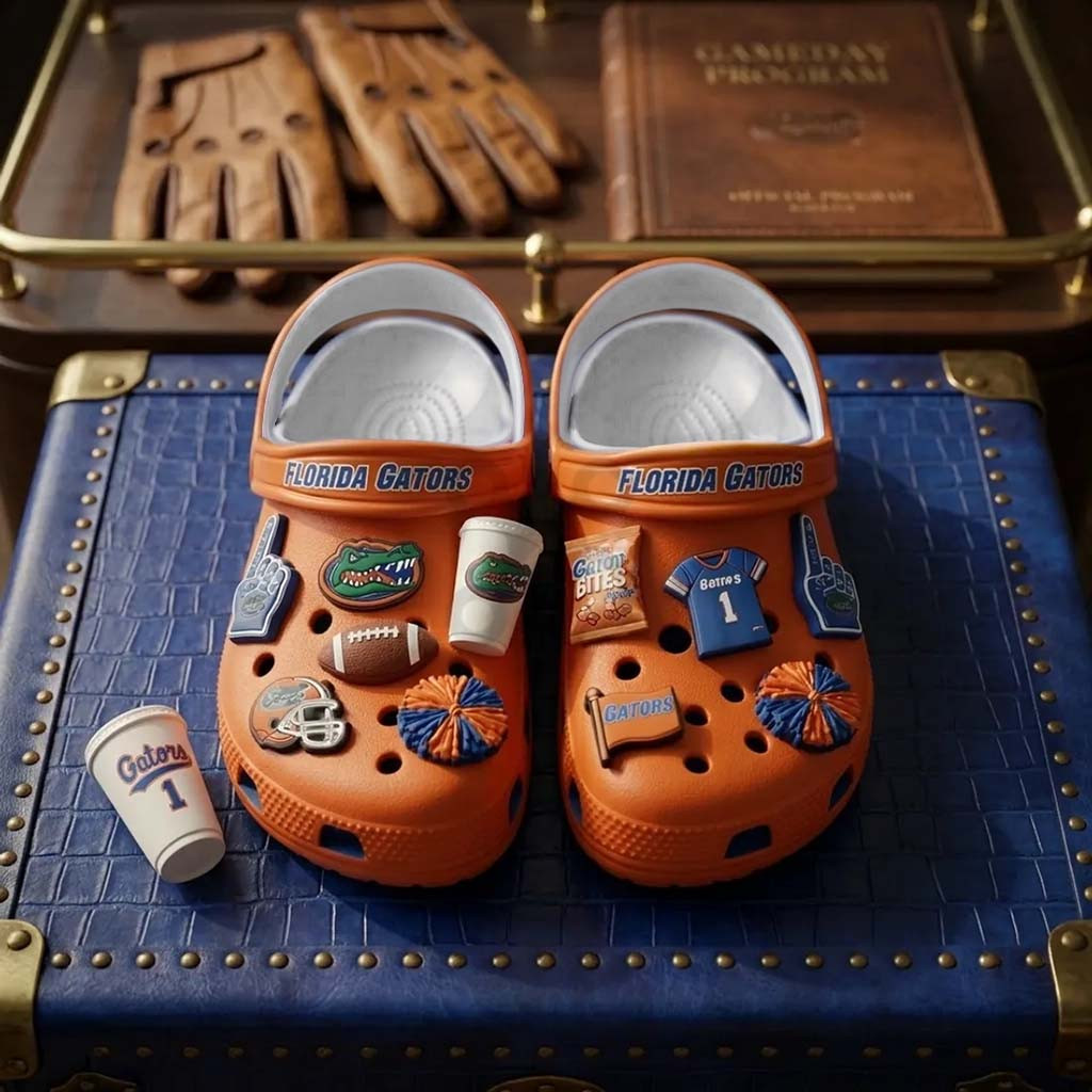 Florida Gators Orange Crocs Florida Gators Merch Gift For Football Lovers