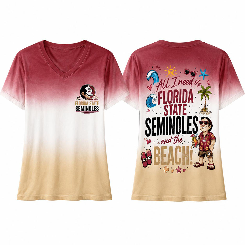 Florida State Seminoles Tropical Beach Vibes T-Shirt Seminoles Merch Summer Outfits - Kdjoy
