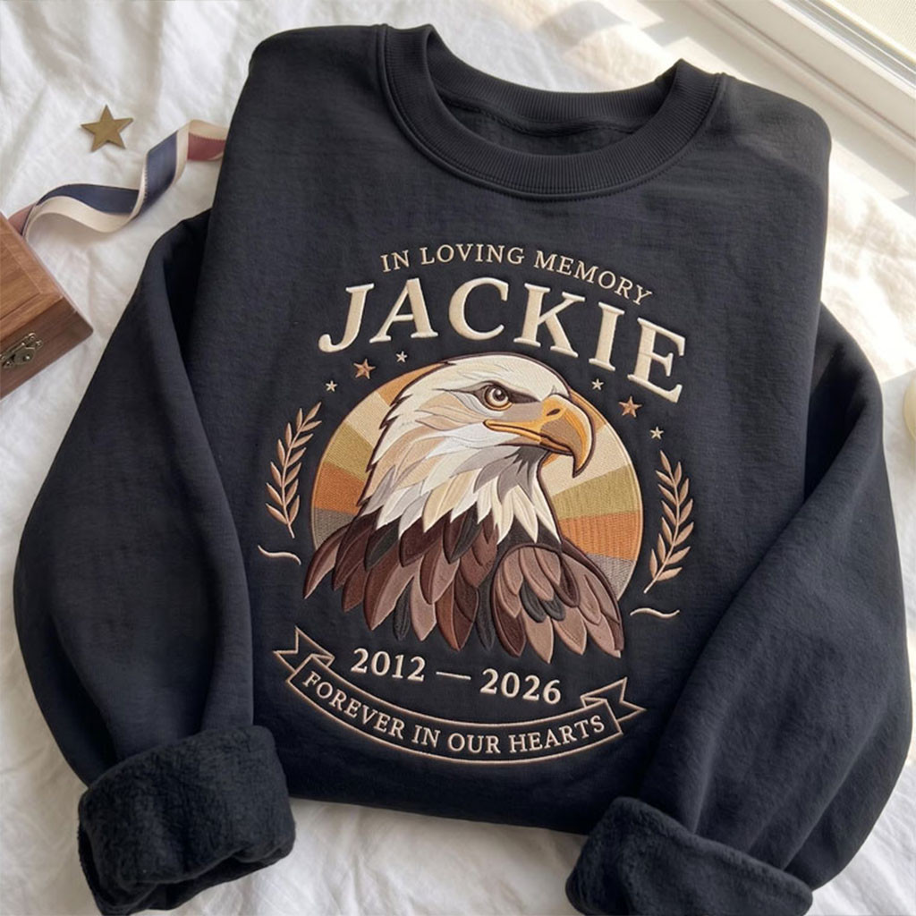 Fly Free Jackie Big Bear Eagle Memorial Sweatshirt Jackie The Eagle Tribute Sweatshirt Gifts - Kdjoy