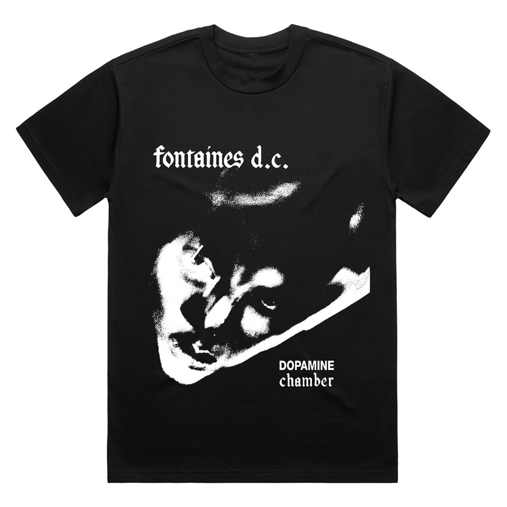 Fontaines DC Merch 2026 Dopamine Chamber One Colour DC Black T-Shirt Gift For Music Fans - Kdjoy Fontaines DC Merch 2026 Dopamine Chamber One Colour DC Black T-Shirt Gift For Music Fans - Kdjoy