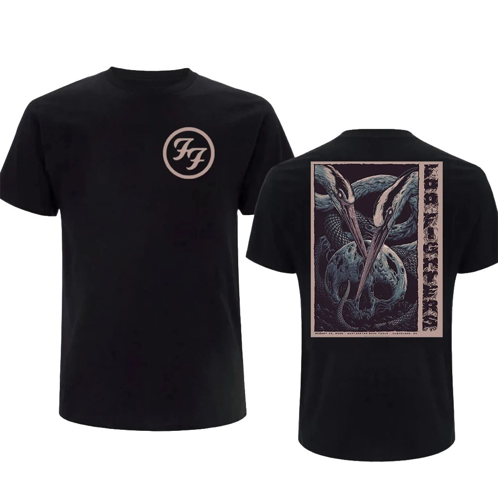 Foo Fighters Cleveland OH 2026 Event Poster At Huntington Bank Field T-Shirt Foo Fighters Merch - Kdjoy