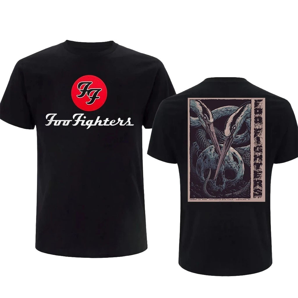 Foo Fighters Cleveland OH Event Poster T-Shirt Foo Fighters Tour Merch Present For Music Lover - Kdjoy