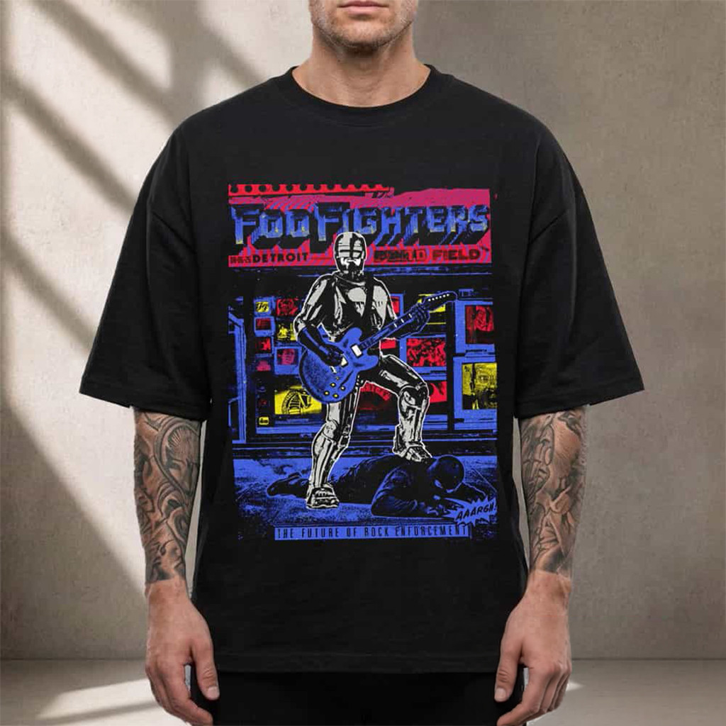 Foo Fighters Detroit Event Poster 2026 T-Shirt The Future Of Rock Enforcement Tee FF Tour Merch - Kdjoy Foo Fighters Detroit Event Poster 2026 T-Shirt The Future Of Rock Enforcement Tee FF Tour Merch - Kdjoy