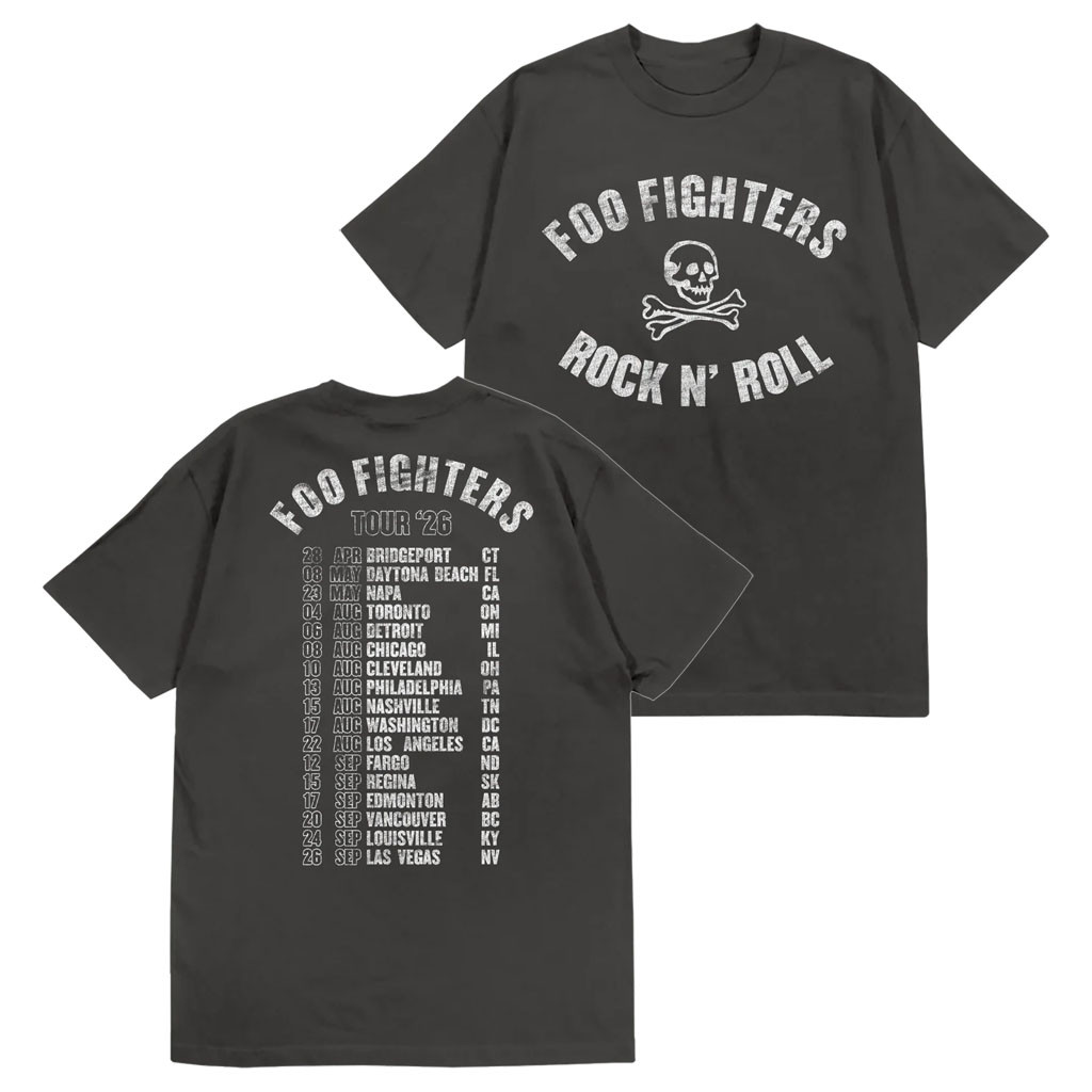 Foo Fighters Merch 2026 Rock N' Roll Tour T-Shirt FF Tour Merch Gift For Music Fans - Kdjoy